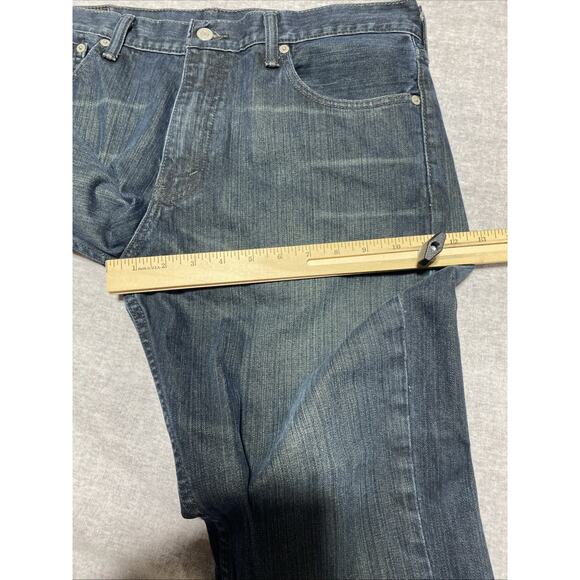 Levis 527 Jeans Mens Tag 36x32 Actual 36x32 Blue Bootcut Western Y2K Ranch - Picture 12 of 14